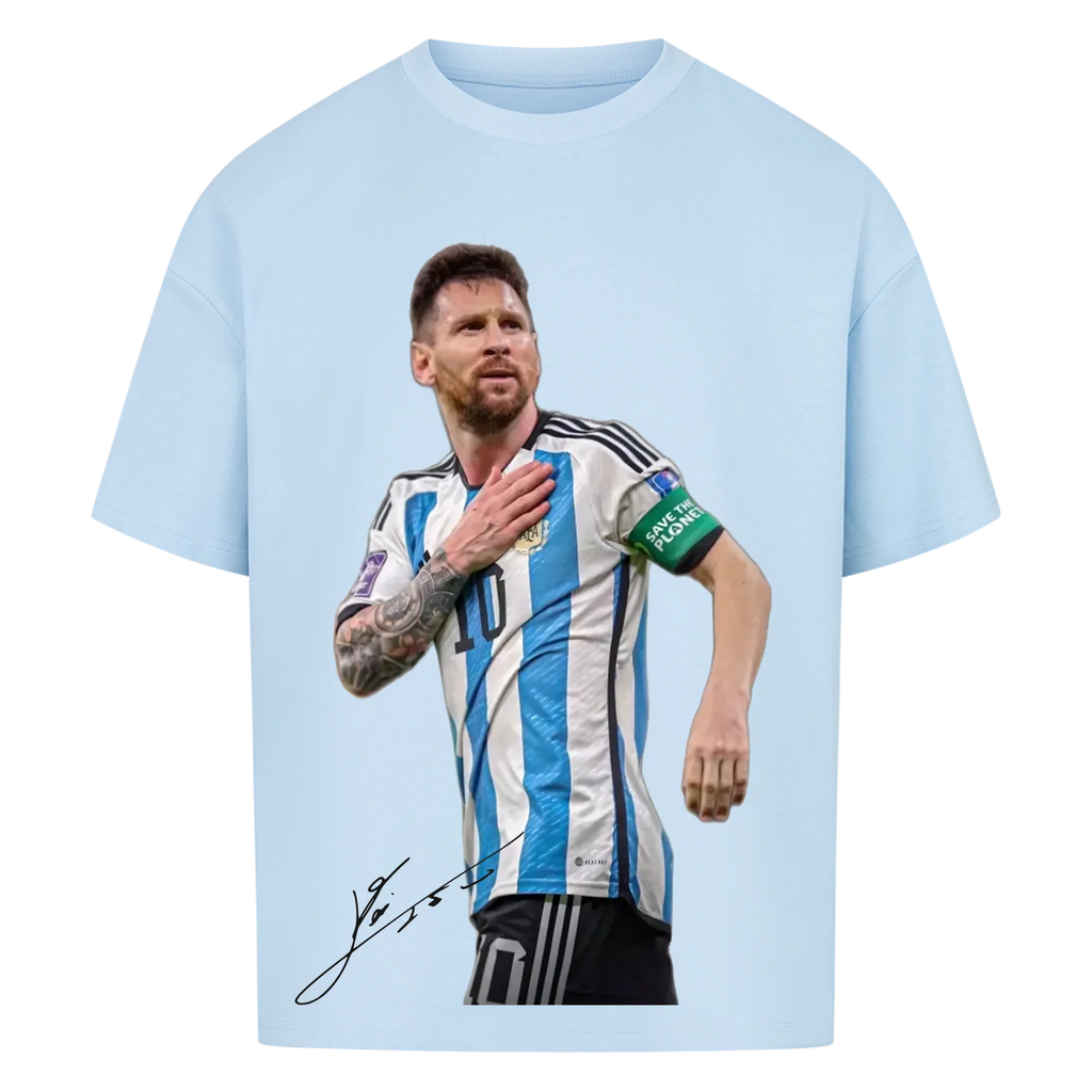 Fußball Fan T-Shirt – Lionel Messi – Oversized Shirt für echte Fußballfans