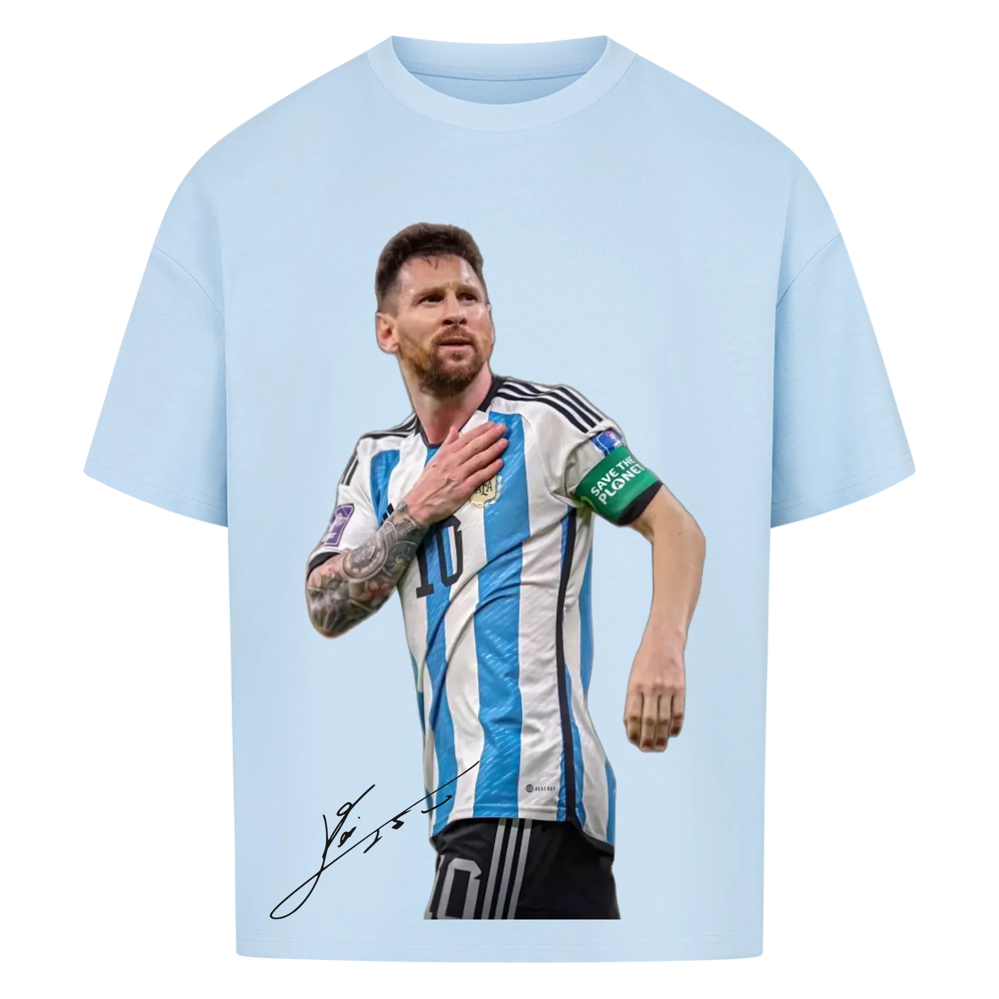 Fußball Fan T-Shirt – Lionel Messi – Oversized Shirt für echte Fußballfans