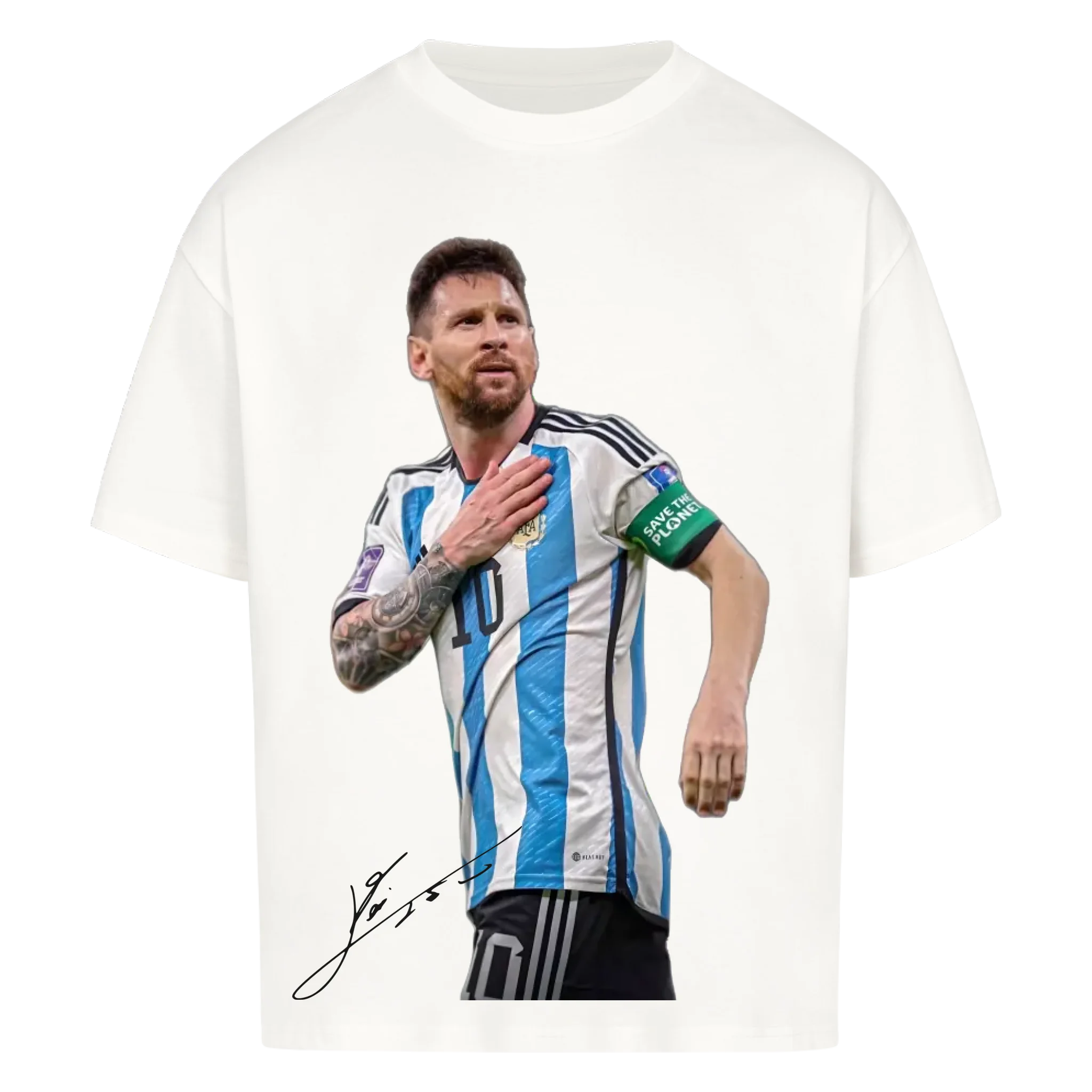 Fußball Fan T-Shirt – Lionel Messi – Oversized Shirt für echte Fußballfans