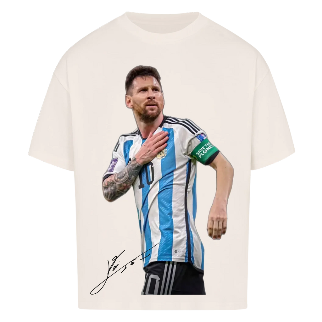 Fußball Fan T-Shirt – Lionel Messi – Oversized Shirt für echte Fußballfans