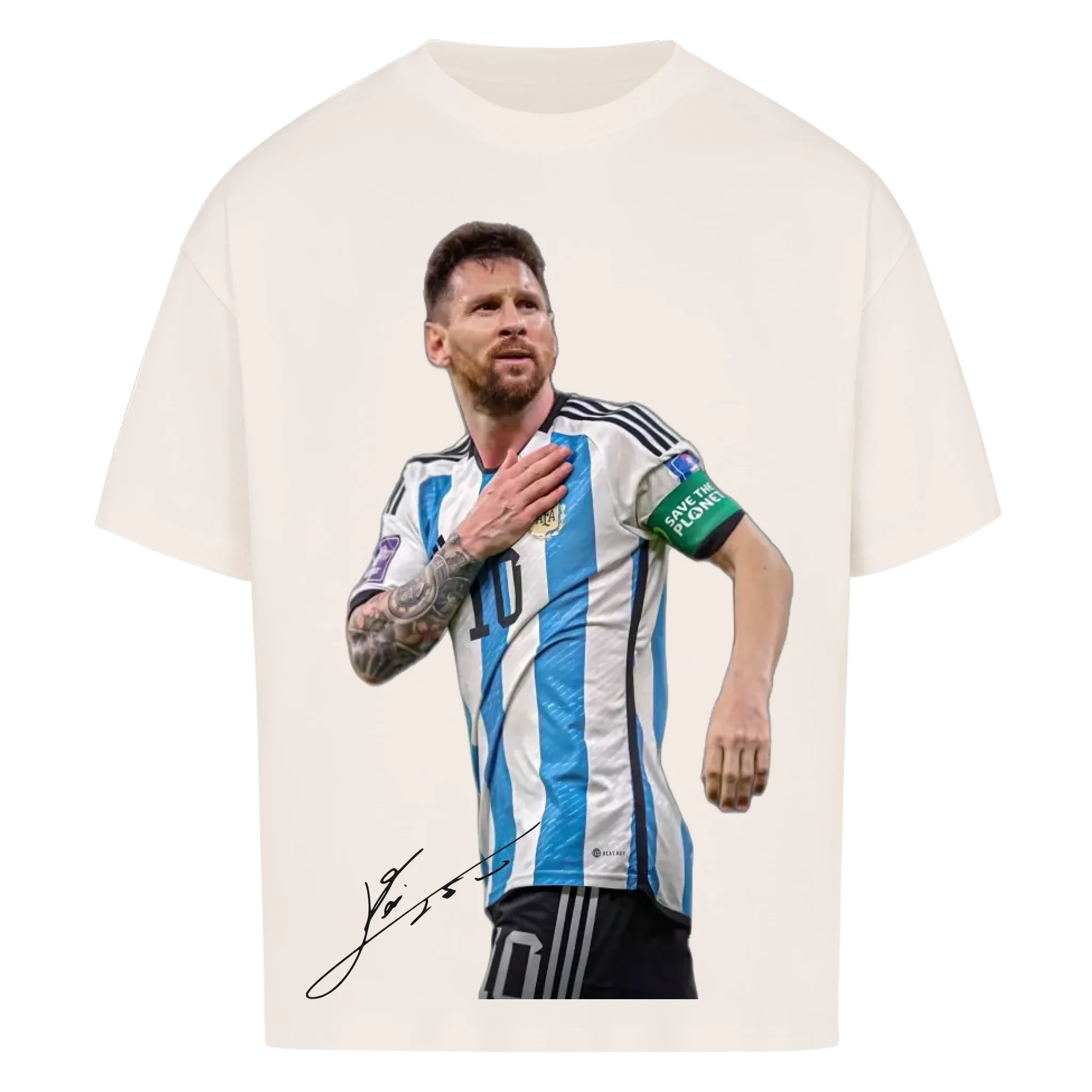 Fußball Fan T-Shirt – Lionel Messi – Oversized Shirt für echte Fußballfans