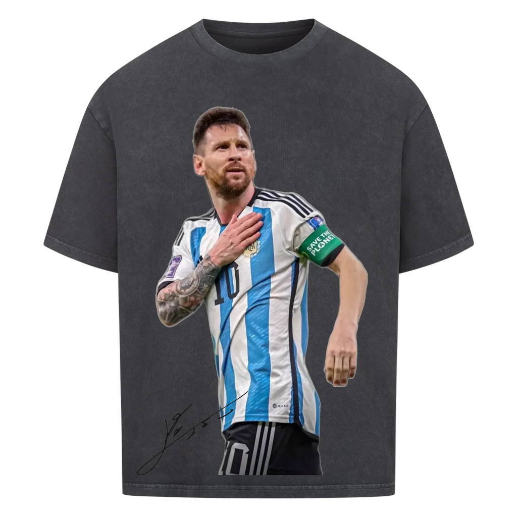 Fußball Fan T-Shirt – Lionel Messi – Oversized Shirt für echte Fußballfans
