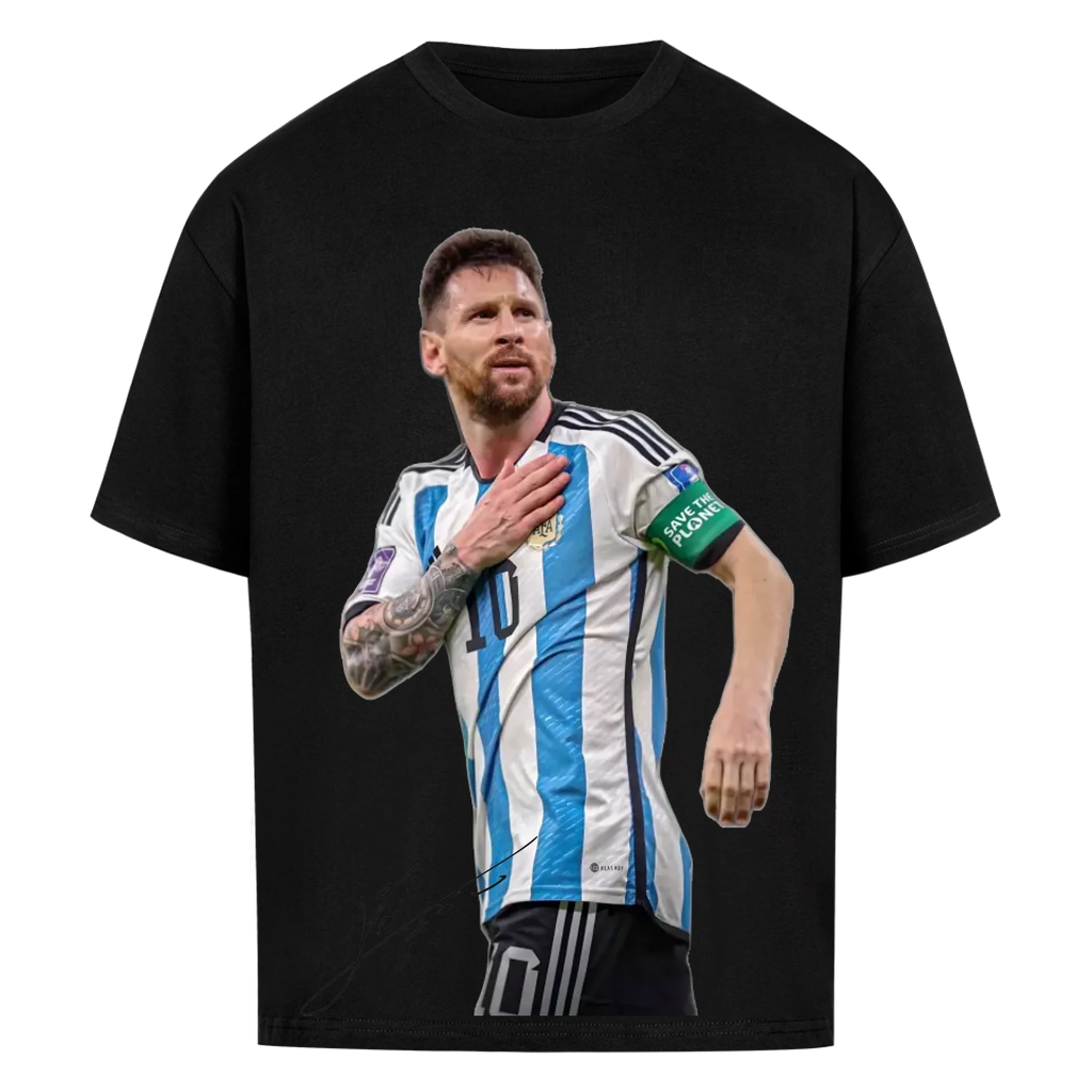 Fußball Fan T-Shirt – Lionel Messi – Oversized Shirt für echte Fußballfans