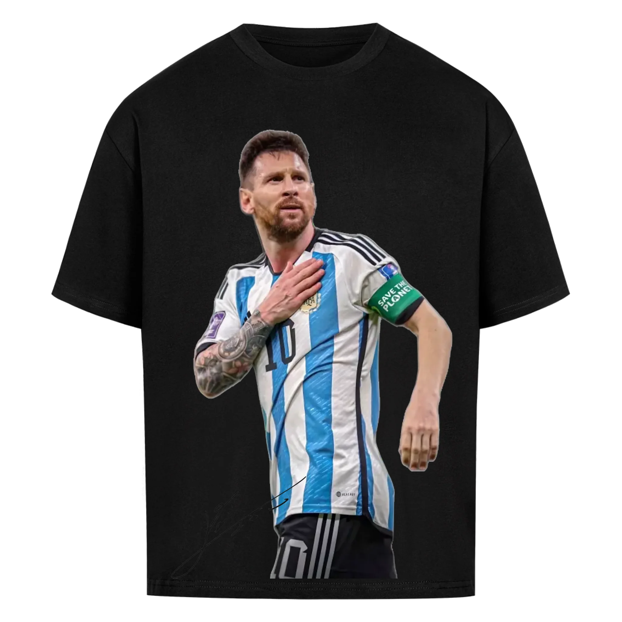 Fußball Fan T-Shirt – Lionel Messi – Oversized Shirt für echte Fußballfans