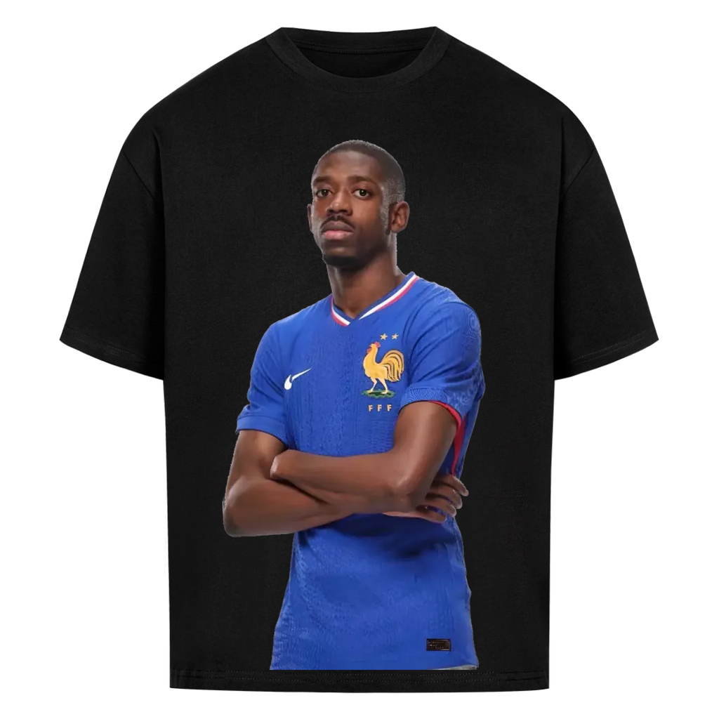 Fußball Fan T-Shirt – Ousmane Dembele – Oversized Shirt für echte Fußballfans