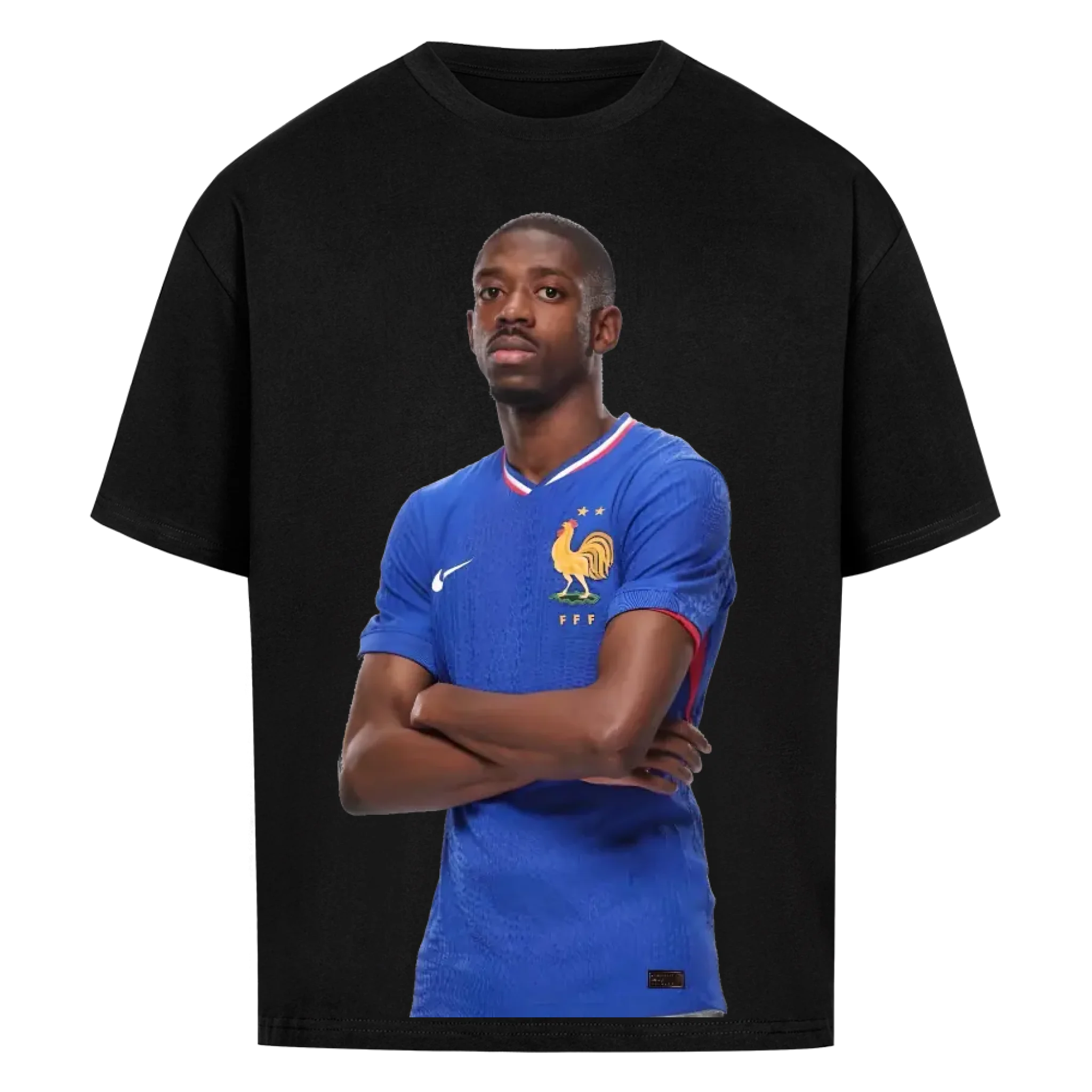 Fußball Fan T-Shirt – Ousmane Dembele – Oversized Shirt für echte Fußballfans