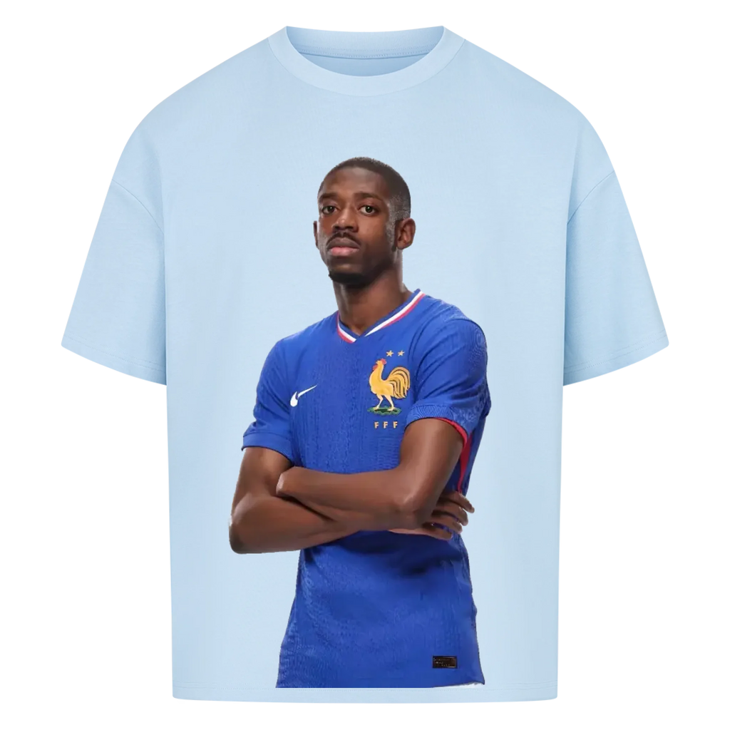 Fußball Fan T-Shirt – Ousmane Dembele – Oversized Shirt für echte Fußballfans