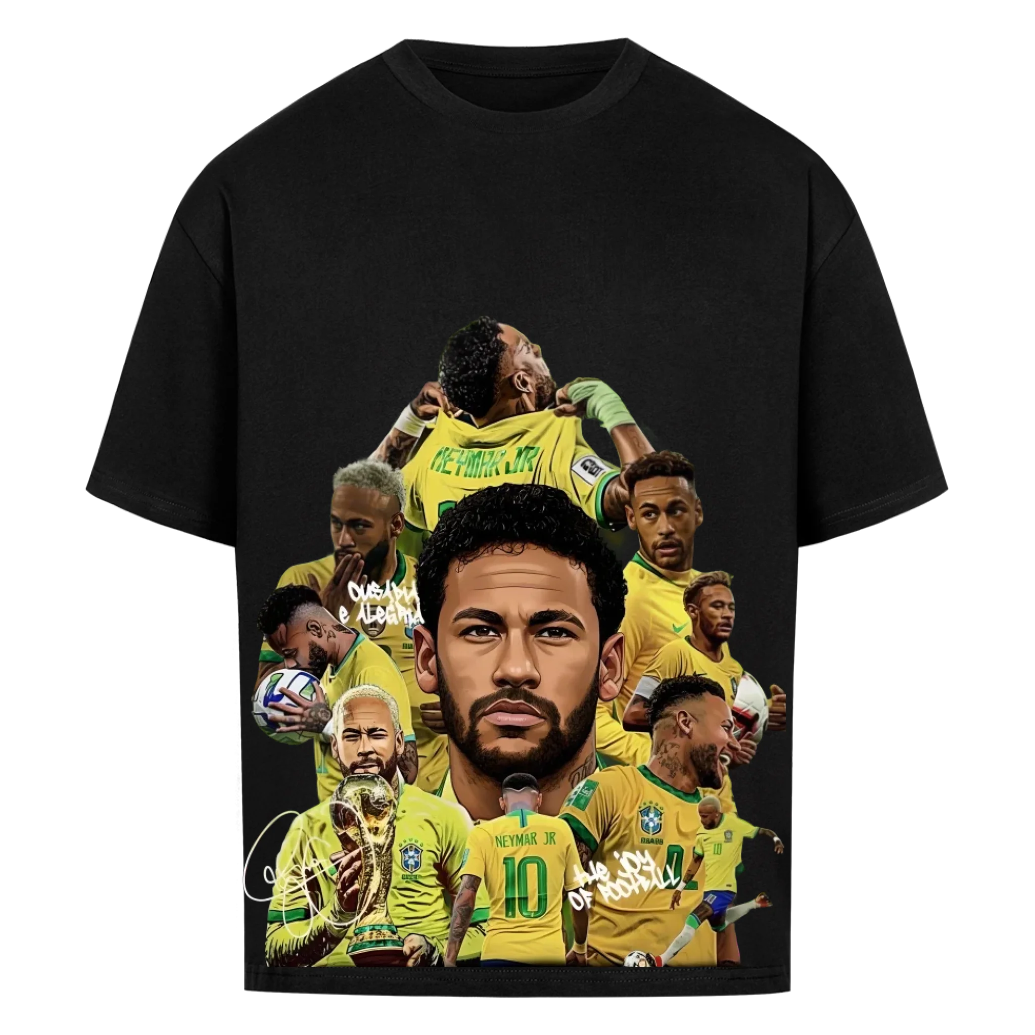 Fußball Fan T-Shirt – Neymar – Oversized Shirt für echte Fußballfans