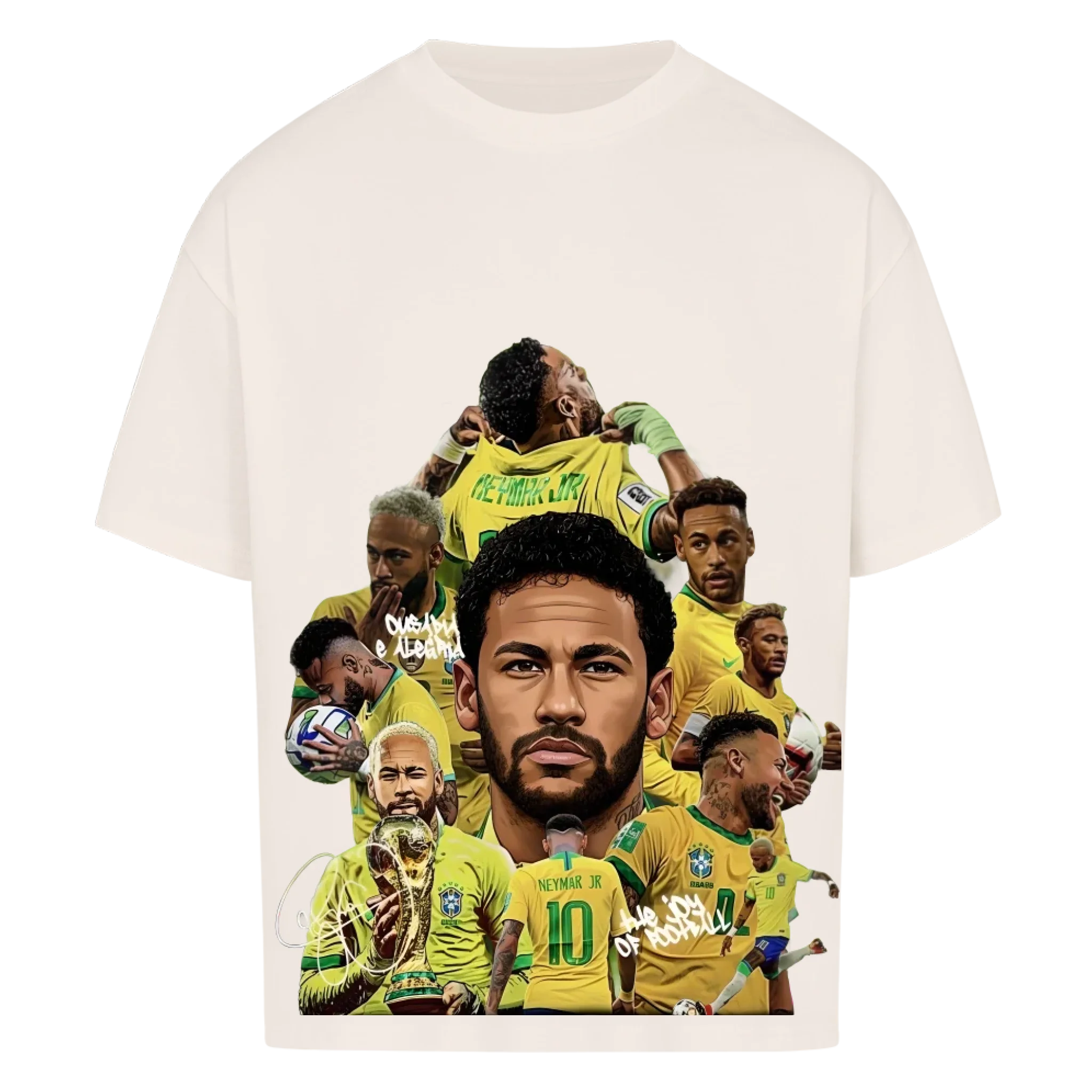 Fußball Fan T-Shirt – Neymar – Oversized Shirt für echte Fußballfans