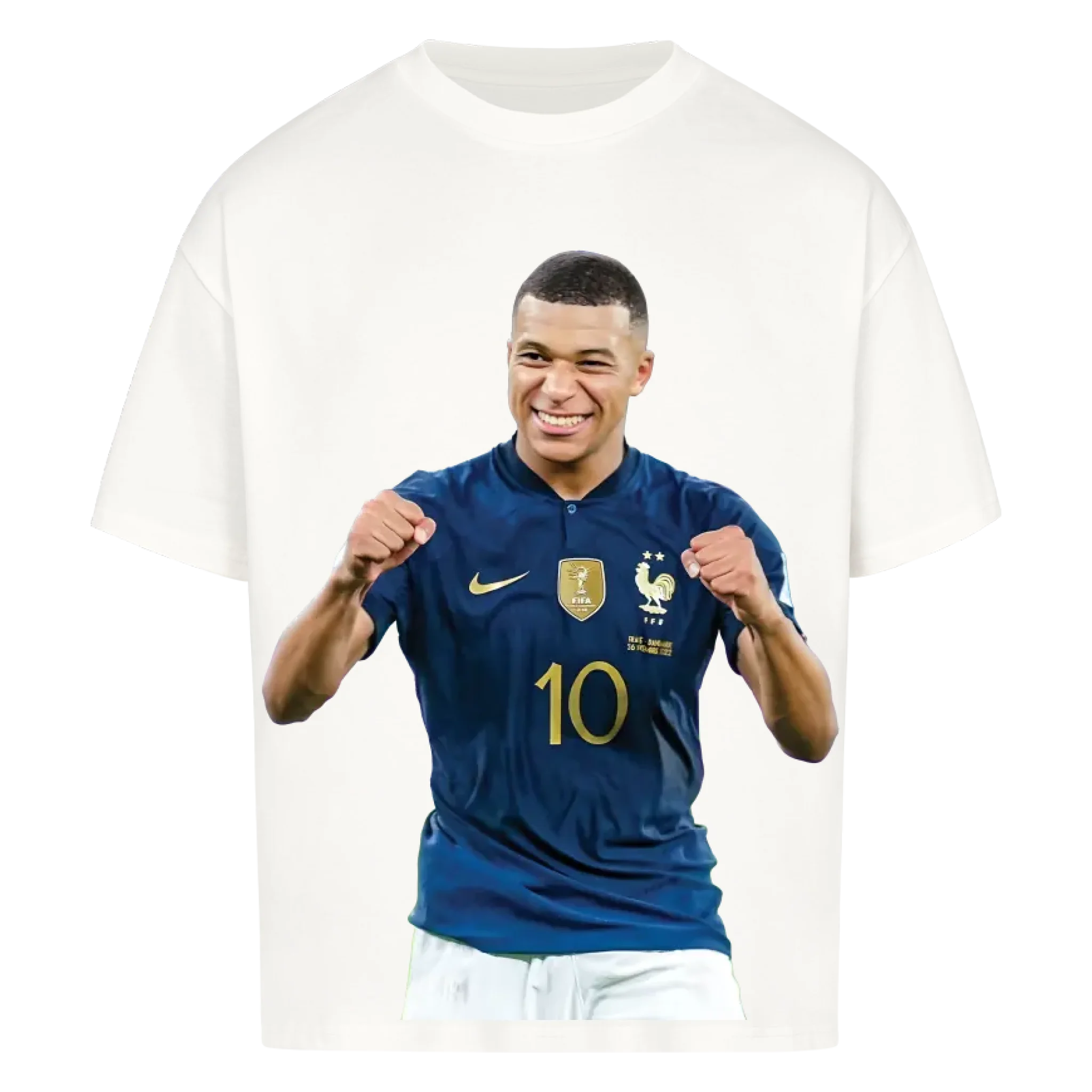 Fußball Fan T-Shirt - Kylian Mbappe – Oversized Shirt für echte Fußballfans