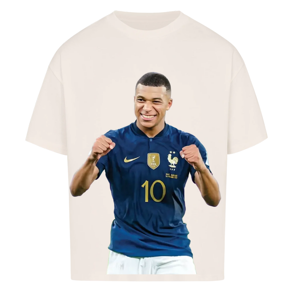 Fußball Fan T-Shirt - Kylian Mbappe – Oversized Shirt für echte Fußballfans