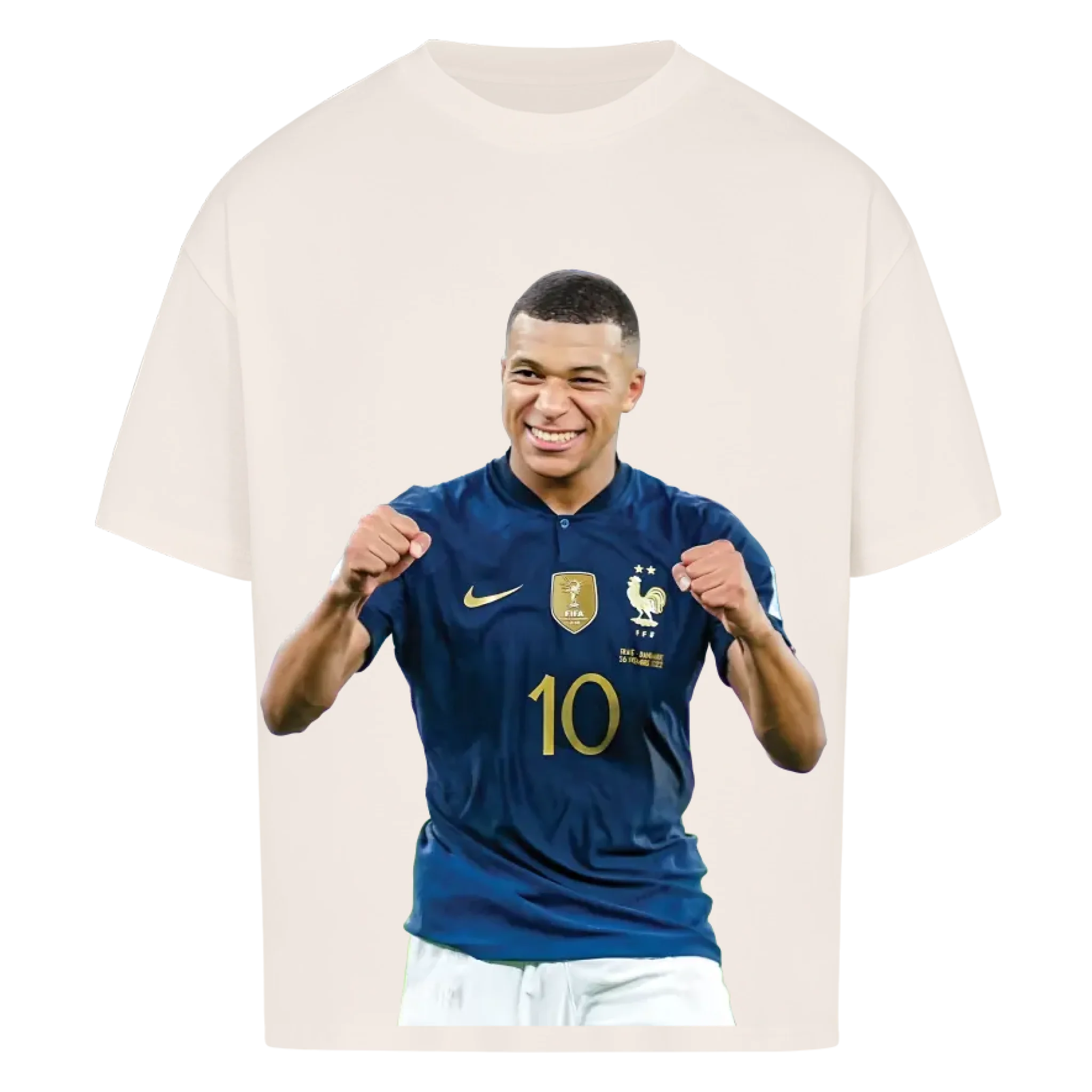Fußball Fan T-Shirt - Kylian Mbappe – Oversized Shirt für echte Fußballfans