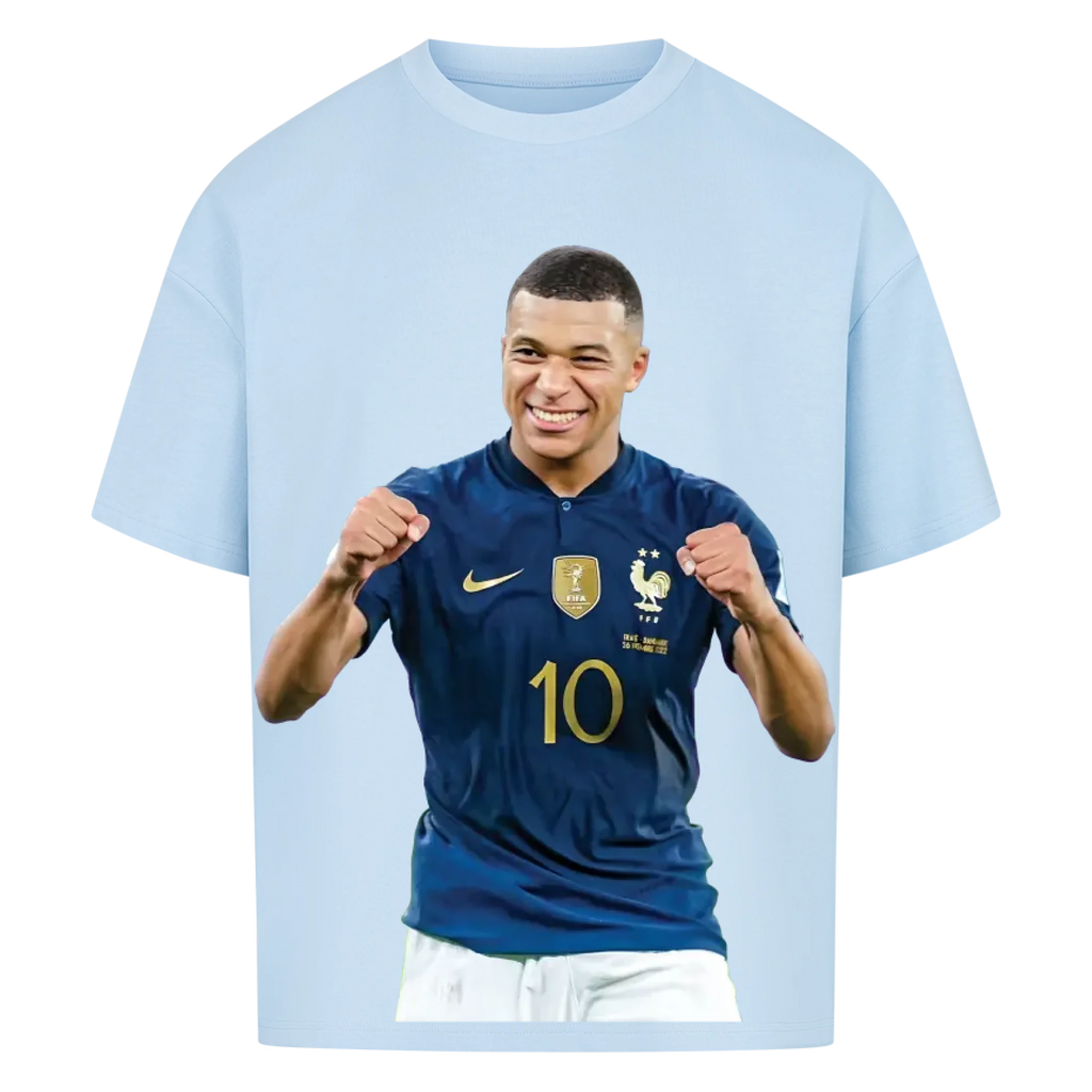 Fußball Fan T-Shirt - Kylian Mbappe – Oversized Shirt für echte Fußballfans