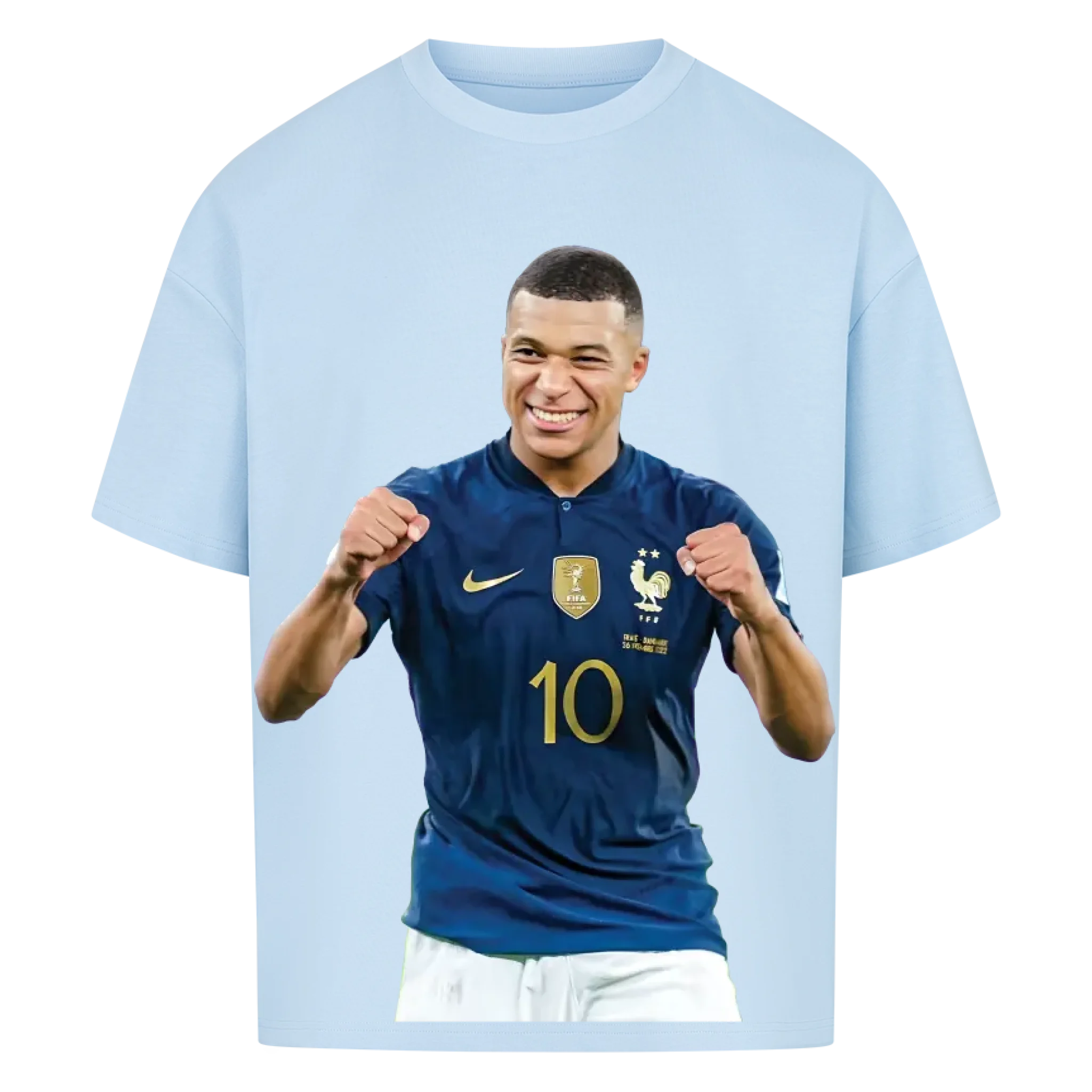 Fußball Fan T-Shirt - Kylian Mbappe – Oversized Shirt für echte Fußballfans