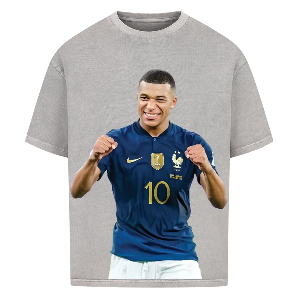 Fußball Fan T-Shirt - Kylian Mbappe – Oversized Shirt für echte Fußballfans