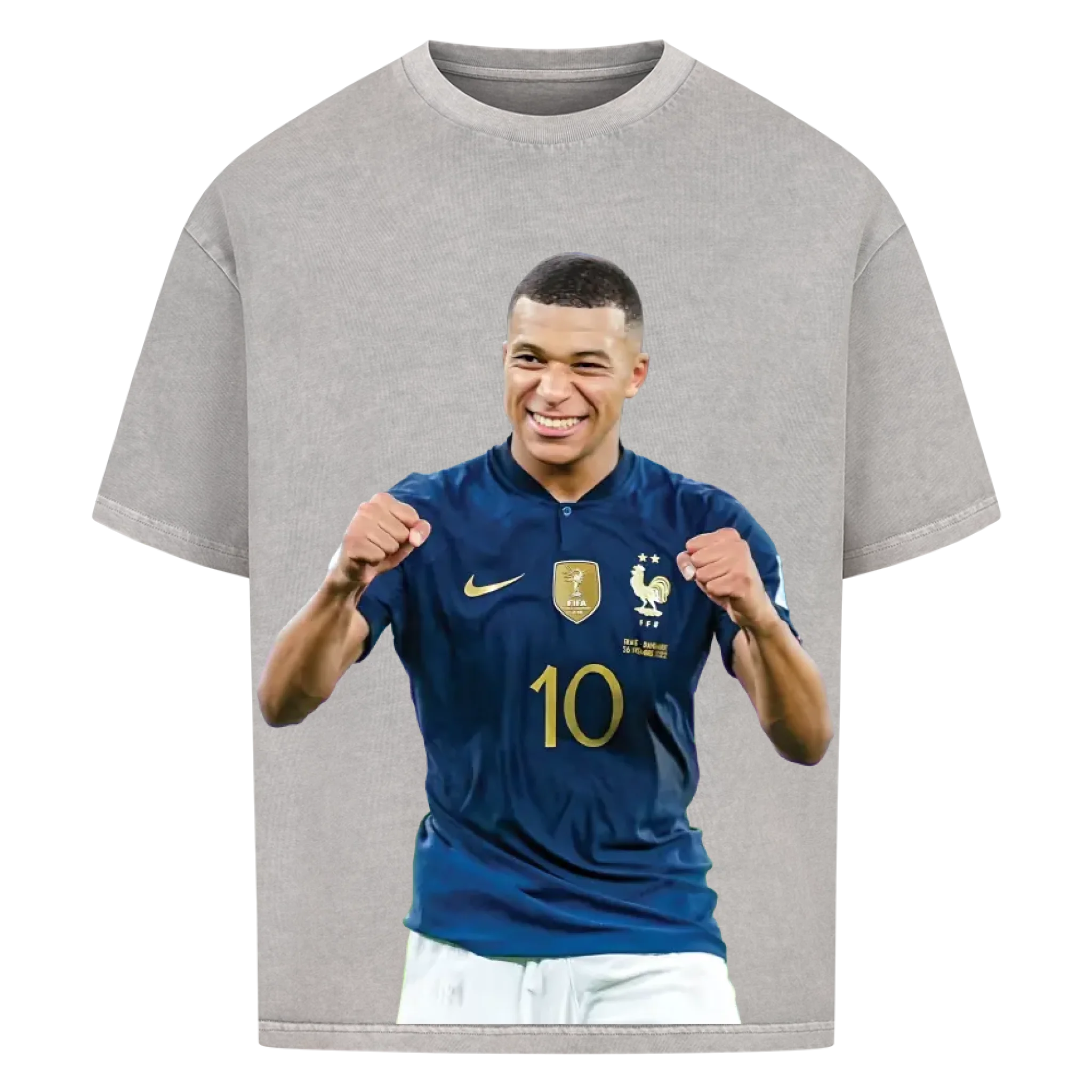 Fußball Fan T-Shirt - Kylian Mbappe – Oversized Shirt für echte Fußballfans