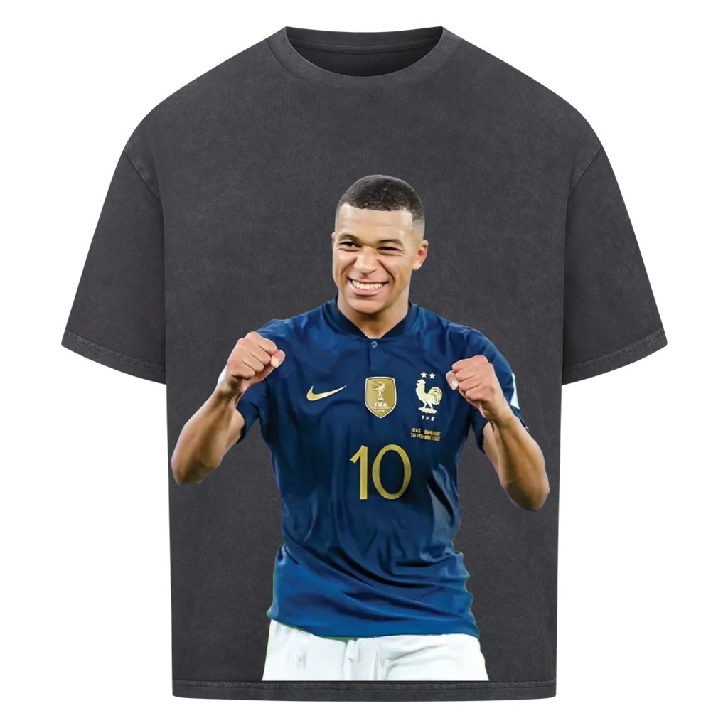 Fußball Fan T-Shirt - Kylian Mbappe – Oversized Shirt für echte Fußballfans
