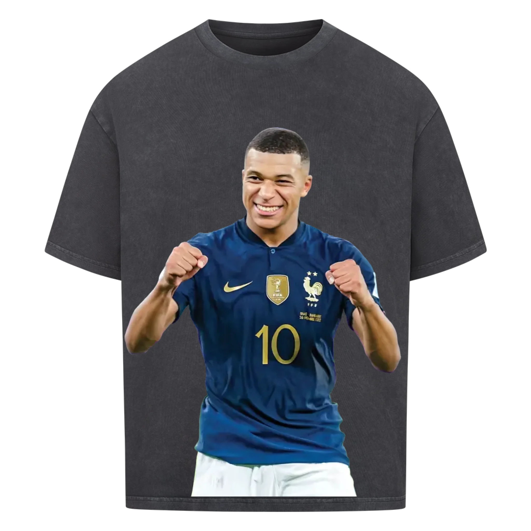 Fußball Fan T-Shirt - Kylian Mbappe – Oversized Shirt für echte Fußballfans