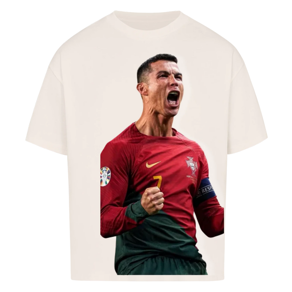Fußball Fan T-Shirt - Christiano Ronaldo – Oversized Shirt für echte Fußballfans