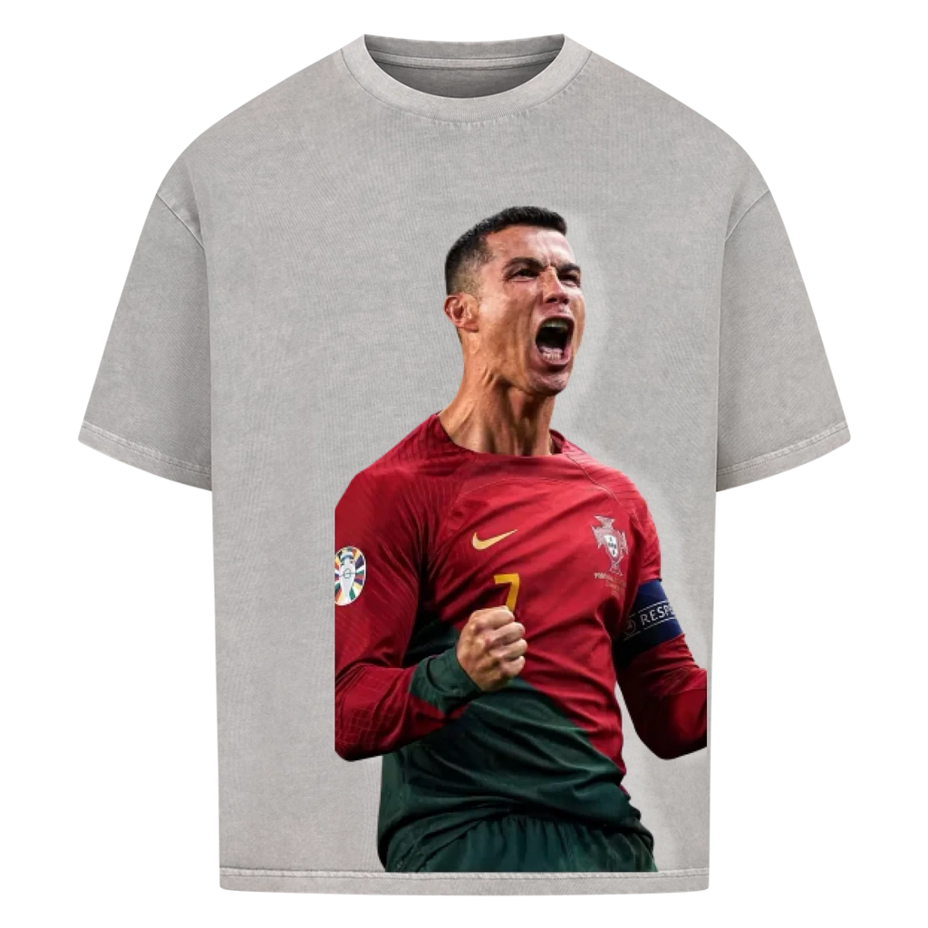 Fußball Fan T-Shirt - Christiano Ronaldo – Oversized Shirt für echte Fußballfans